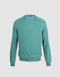 Patrick Hellmann Collection 100% Cashmere Green Sweater  thumbnail
